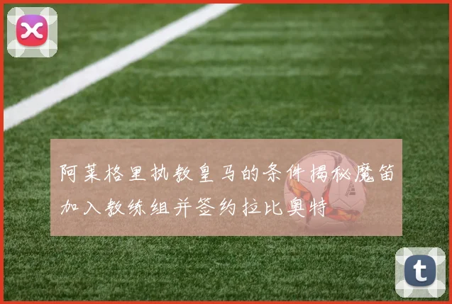 阿莱格里执教皇马的条件揭秘魔笛加入教练组并签约拉比奥特